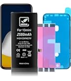 Amazon | cDraFixit For iPhone 13 mini バッテリー: 大容量 2580mAh